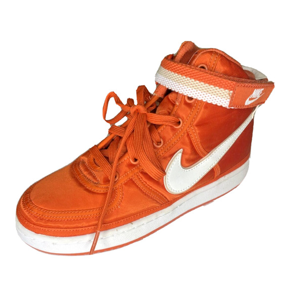 Nike Vandal S High orange Coral satin Air Force 1 AH5253 800 36.5 EU 4.5 youth - Picture 1 of 16